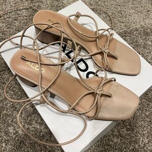 Aldo Women's Nude Strappy Sandals